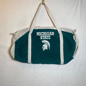 Vintage Michigan State Spartans AirFlo Duffel Bag Teal Mesh